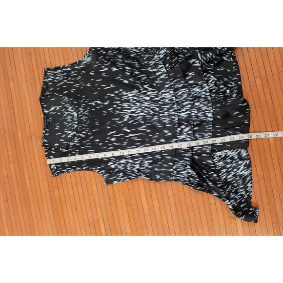 Theory Rikyo Tank Top S Ruffled Black Indigo‎ silk Peplum career lux artsy - Picture 9 of 9